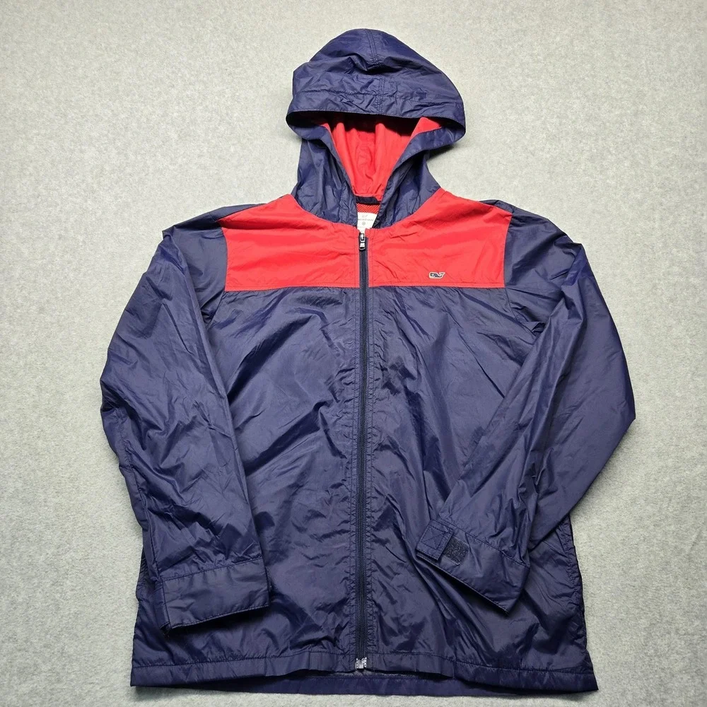 Vineyard Vines Jacket Mens Large Hooded Windbreaker Full‎ Zip Target